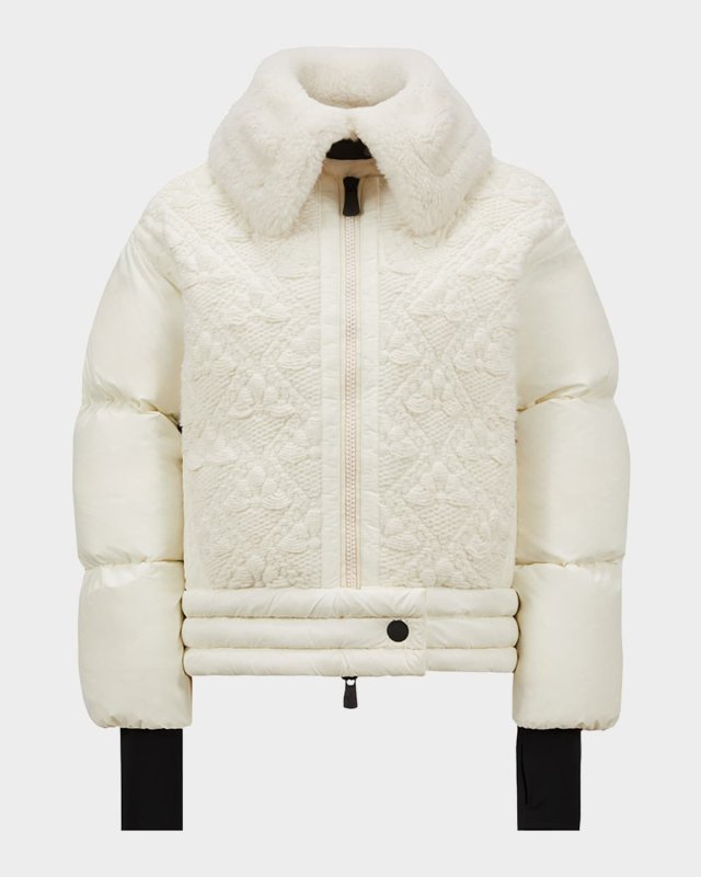 Risoul Ski Bomber Jacket with Shearling Coll